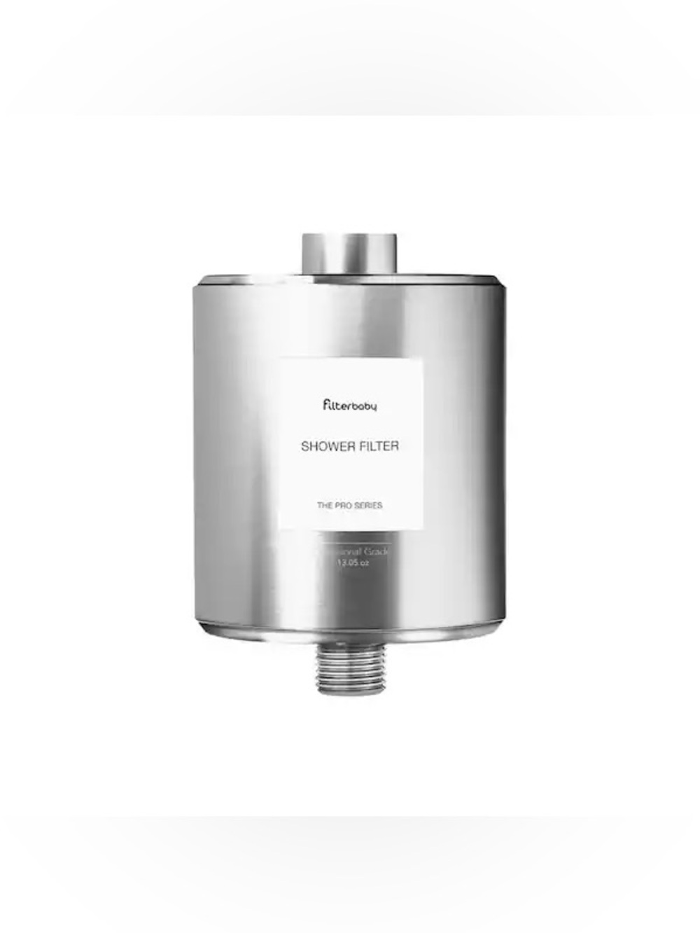 New filterbaby Pro Series 100% Metal In Line Shower Filter - Chrome
